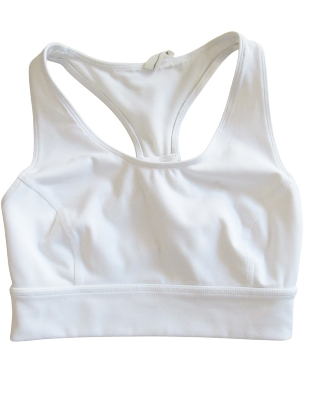 Free People Movement Light Synergy Crop Top XS White Stretch Racerback Layering
